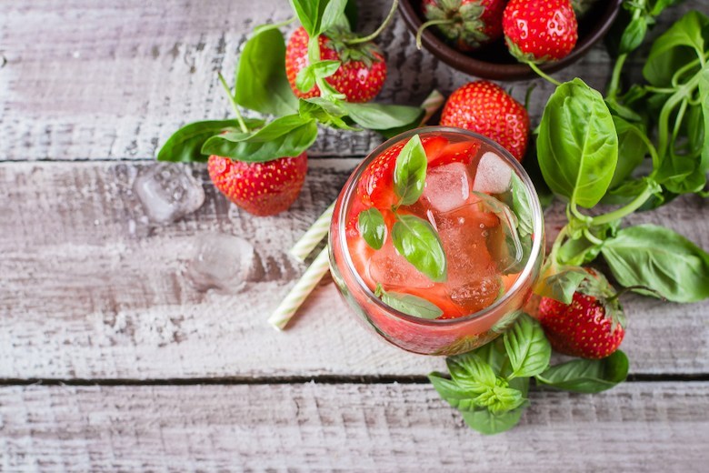 cocktail fraise et basilic
