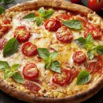 Pizza aux tomates sans gluten